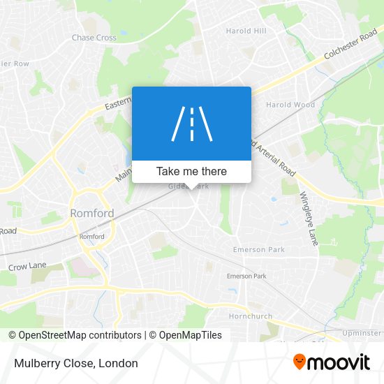 Mulberry Close map