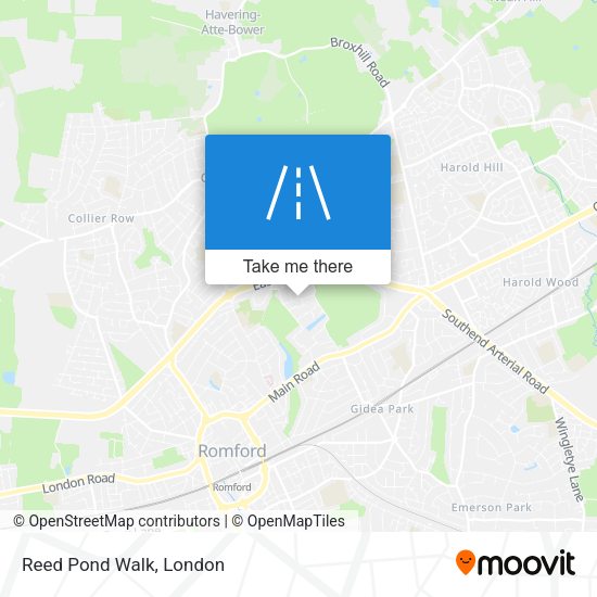 Reed Pond Walk map