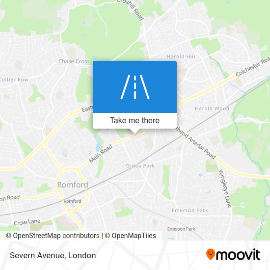 Severn Avenue map