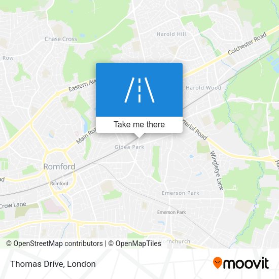 Thomas Drive map