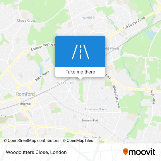 Woodcutters Close map