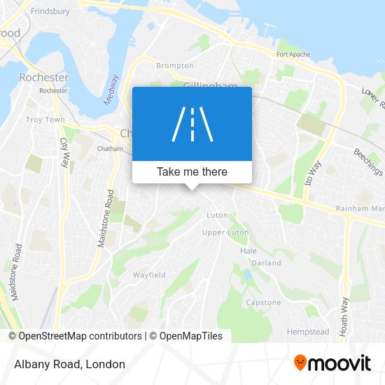 Albany Road map