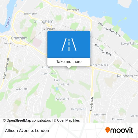 Allison Avenue map