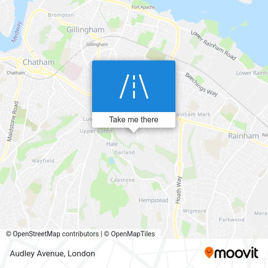 Audley Avenue map
