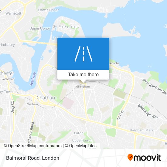 Balmoral Road map