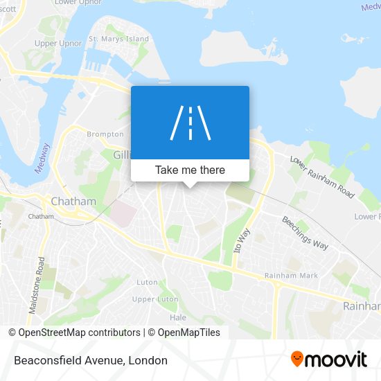 Beaconsfield Avenue map
