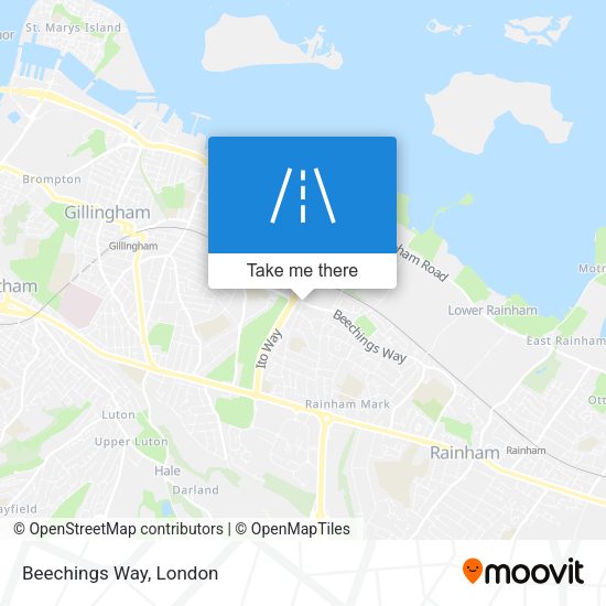 Beechings Way map
