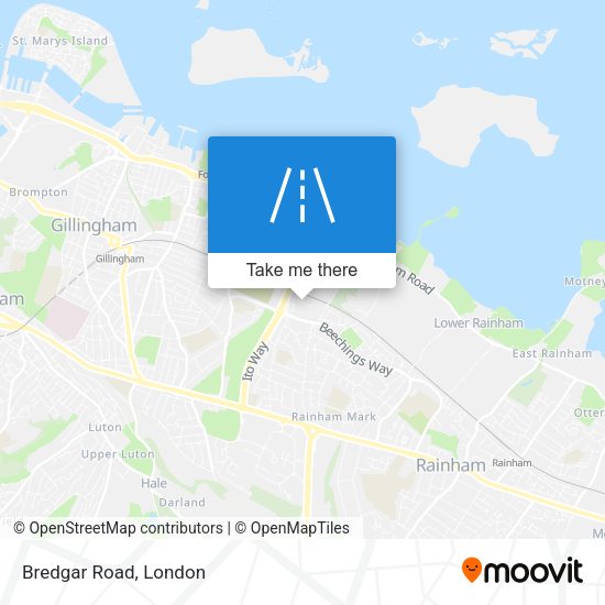 Bredgar Road map