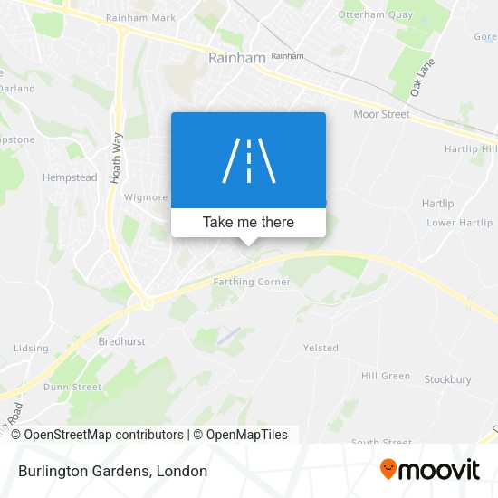 Burlington Gardens map
