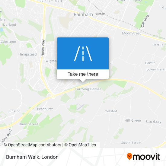 Burnham Walk map