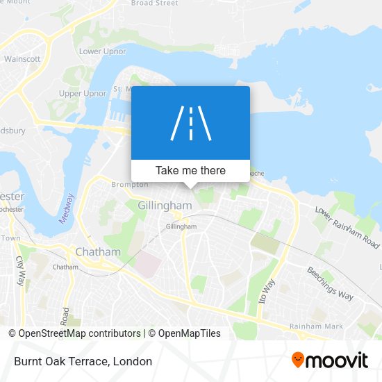Burnt Oak Terrace map