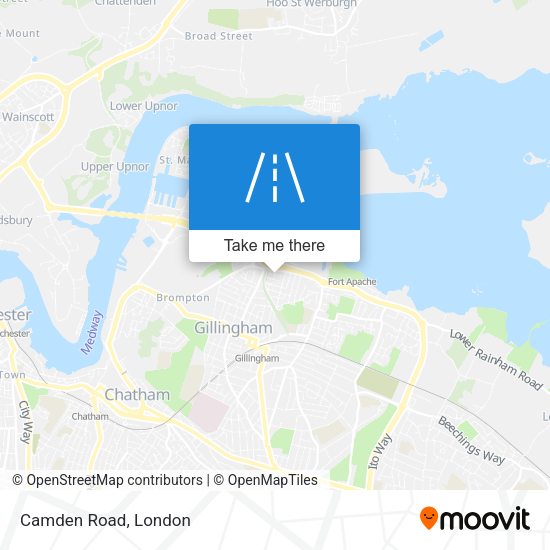 Camden Road map