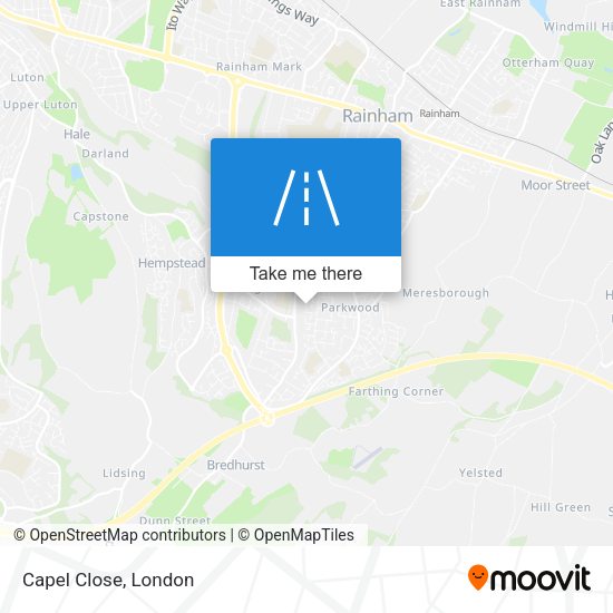 Capel Close map