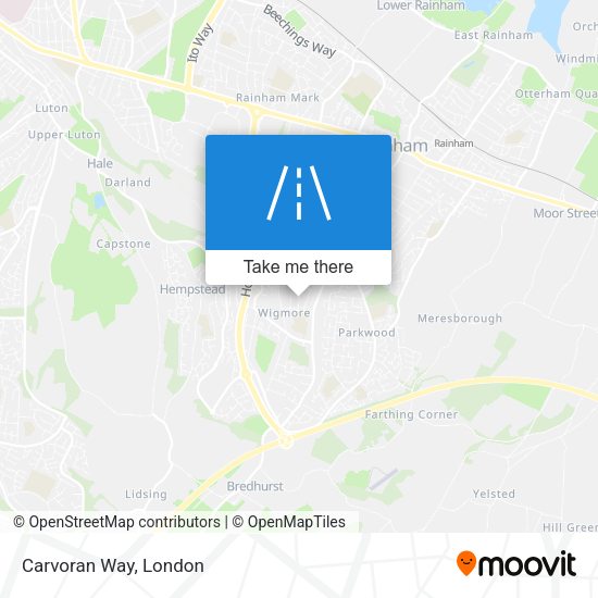 Carvoran Way map