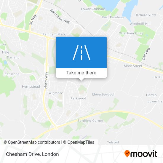 Chesham Drive map