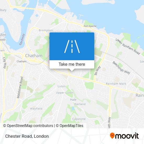 Chester Road map