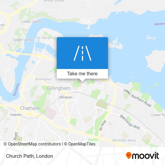 Church Path map