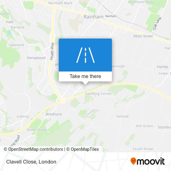 Clavell Close map