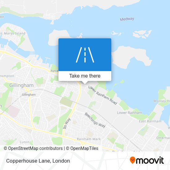 Copperhouse Lane map