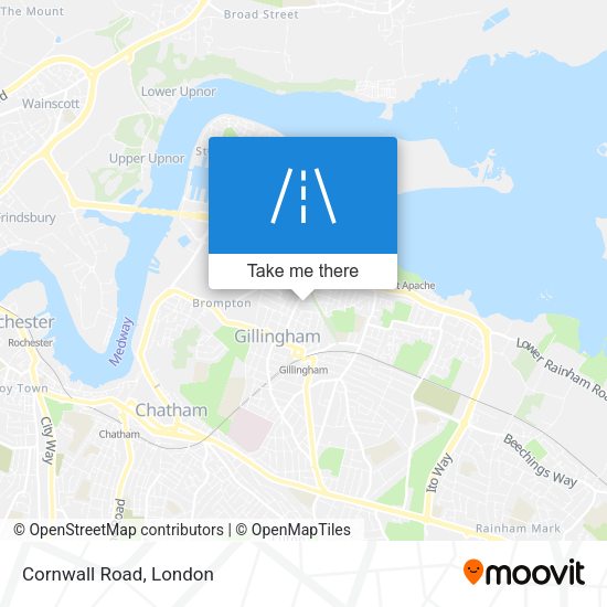 Cornwall Road map