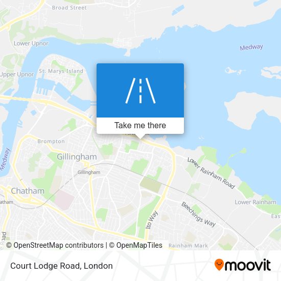 Court Lodge Road map