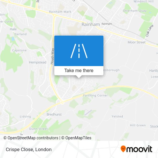 Crispe Close map