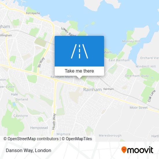 Danson Way map