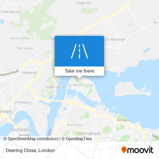 Deering Close map