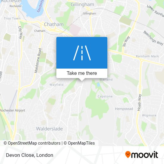 Devon Close map