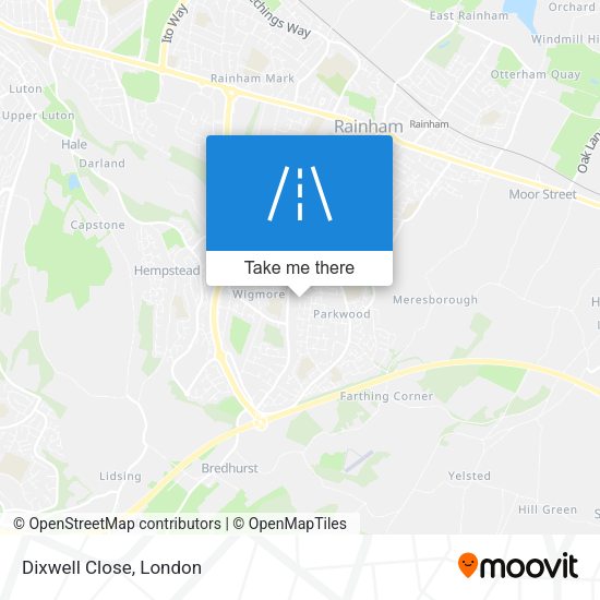 Dixwell Close map