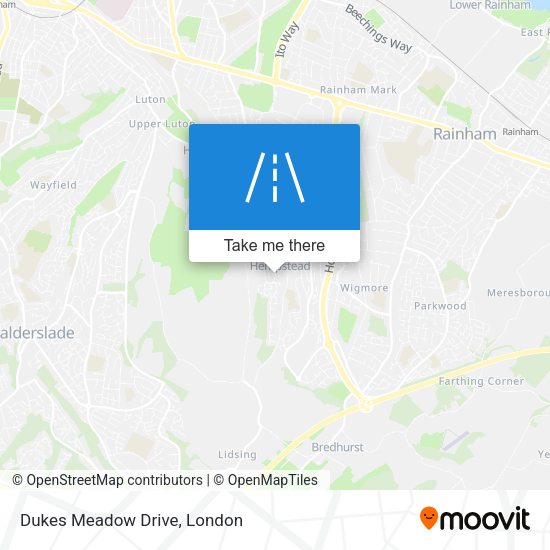 Dukes Meadow Drive map