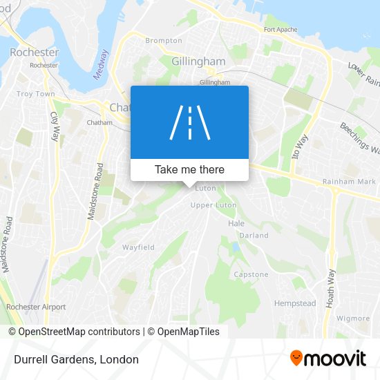Durrell Gardens map