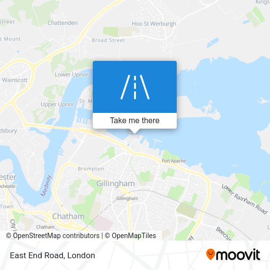 East End Road map