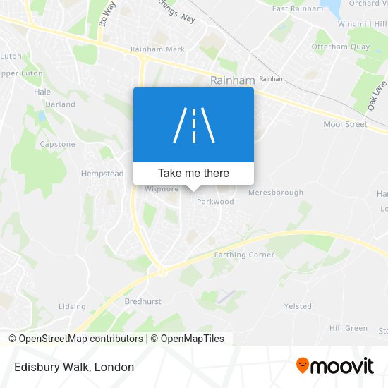 Edisbury Walk map