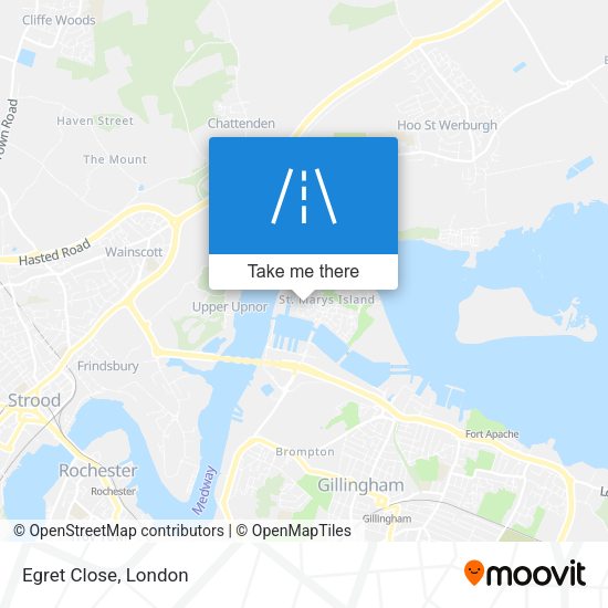 Egret Close map