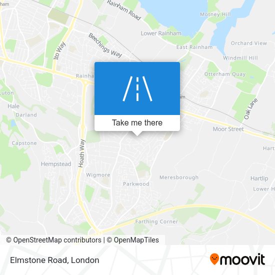 Elmstone Road map