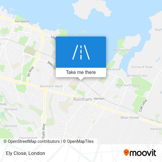 Ely Close map
