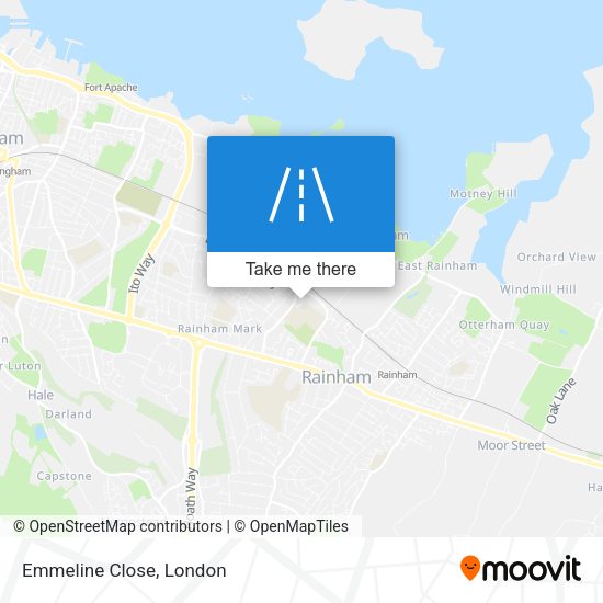 Emmeline Close map