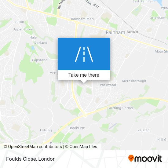 Foulds Close map
