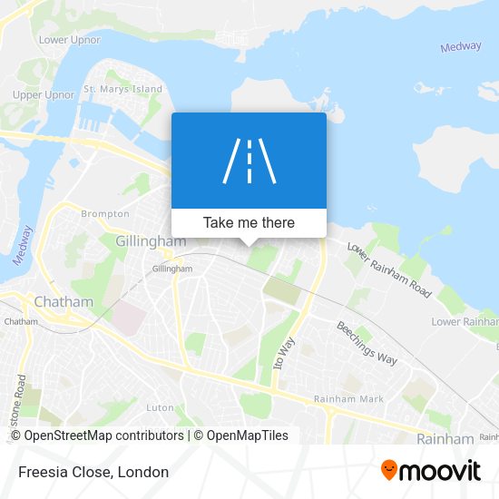 Freesia Close map