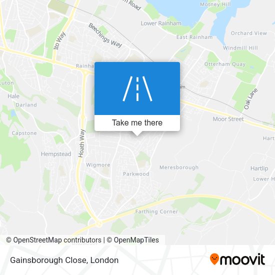 Gainsborough Close map