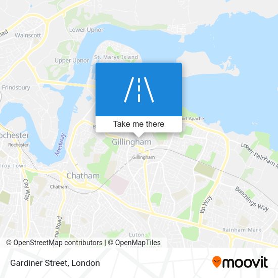 Gardiner Street map