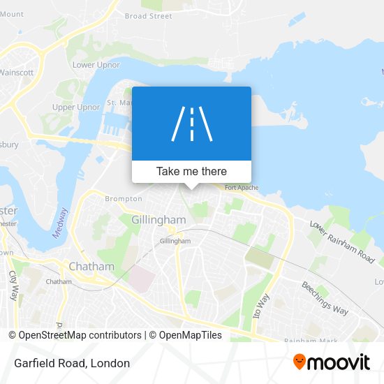 Garfield Road map