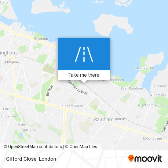 Gifford Close map