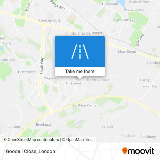 Goodall Close map