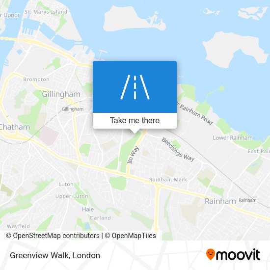 Greenview Walk map
