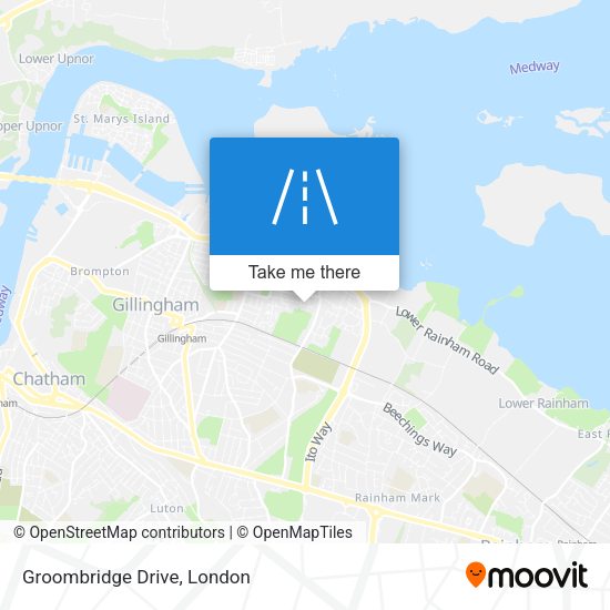 Groombridge Drive map