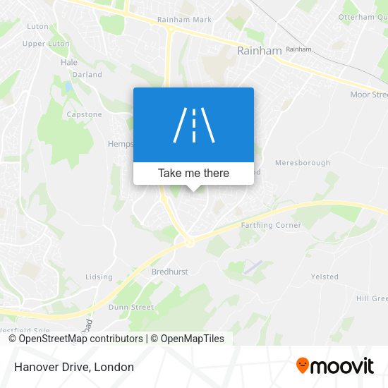 Hanover Drive map