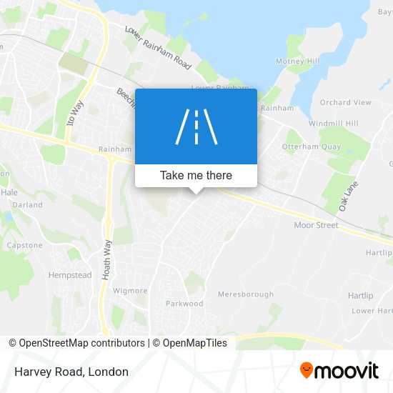 Harvey Road map