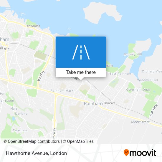 Hawthorne Avenue map